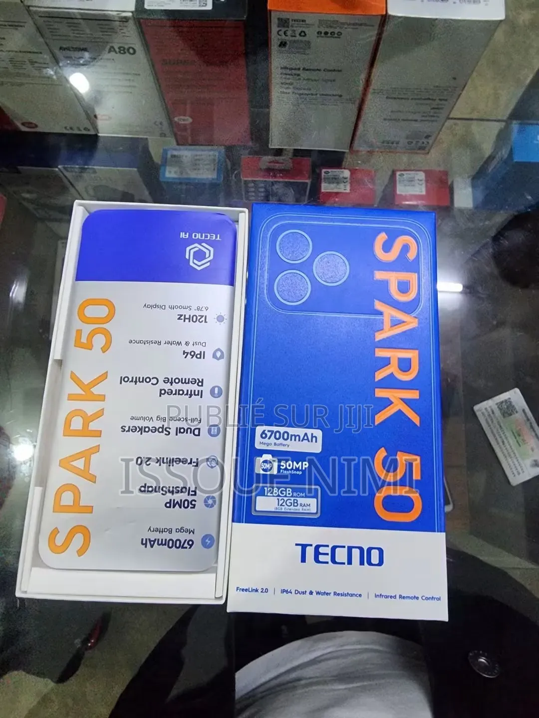 Nouveau Tecno Spark 50 128 GB Argenté
