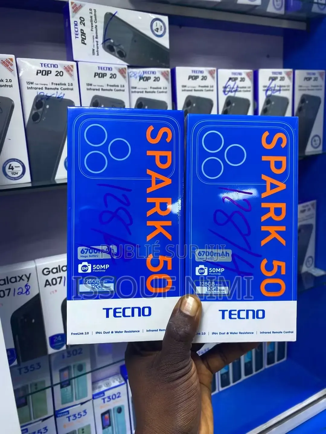 Nouveau Tecno Spark 50 128 GB Bleu