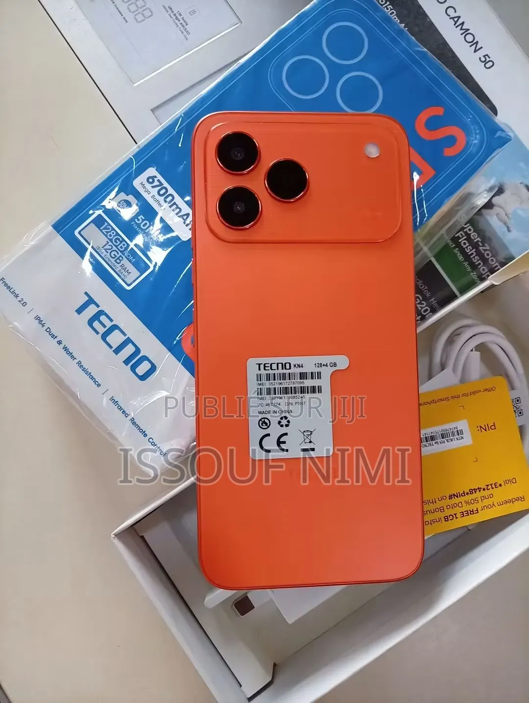 Nouveau Tecno Spark 50 128 GB Orange
