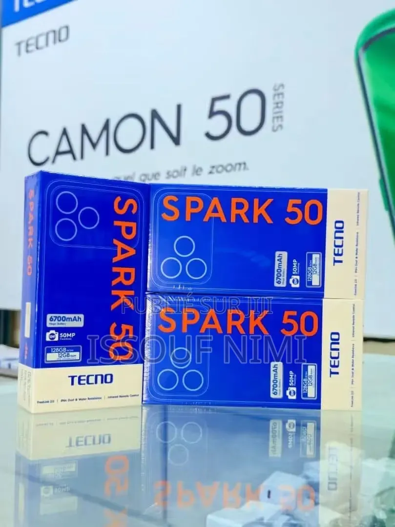 Nouveau Tecno Spark 50 128 GB Orange