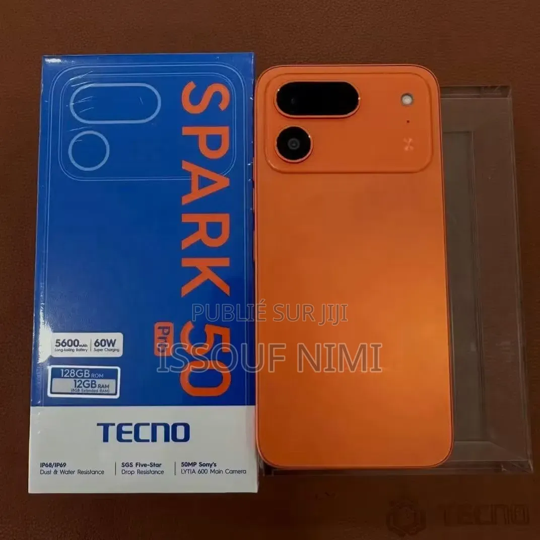 Nouveau Tecno Spark 50 Pro 256 GB Orange