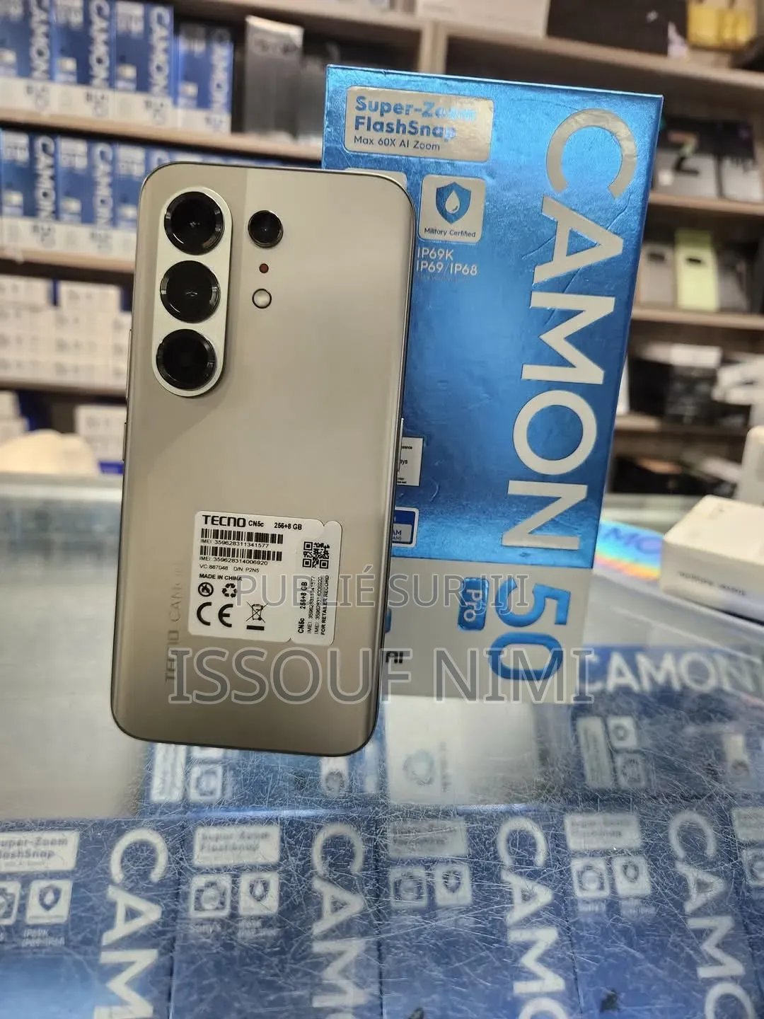 Nouveau Tecno Camon 50 Pro 256 GB Gris