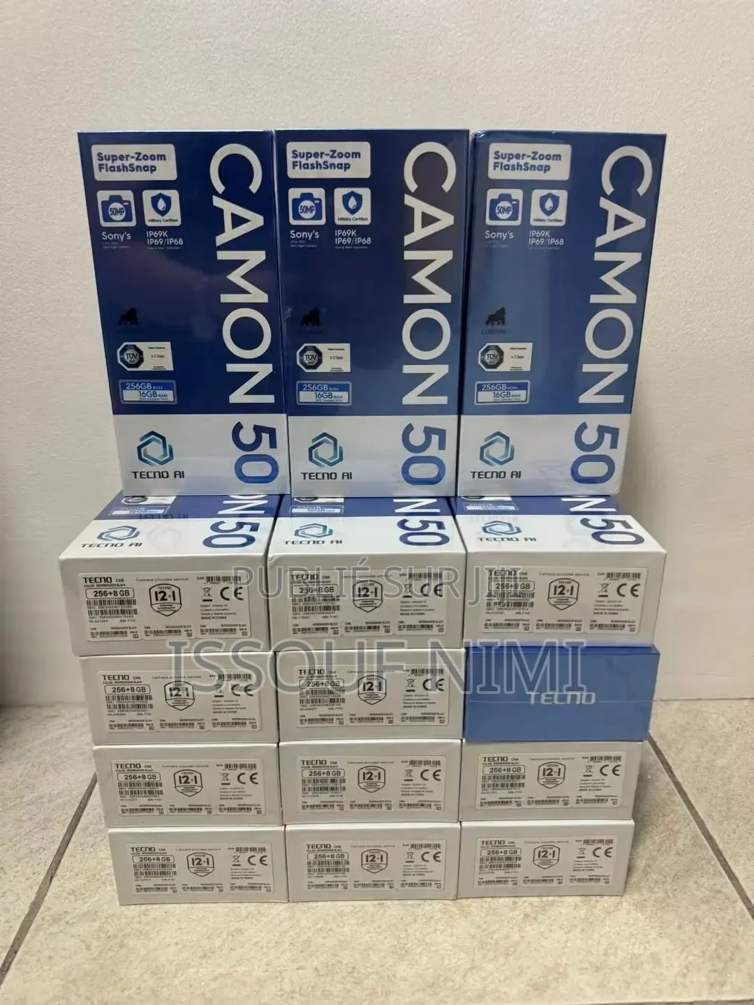 Nouveau Tecno Camon 50 256 GB Gris