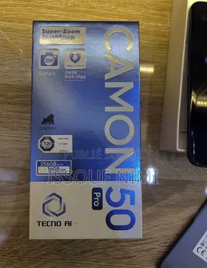 Nouveau Tecno Camon 50 Pro 256 GB Noir
