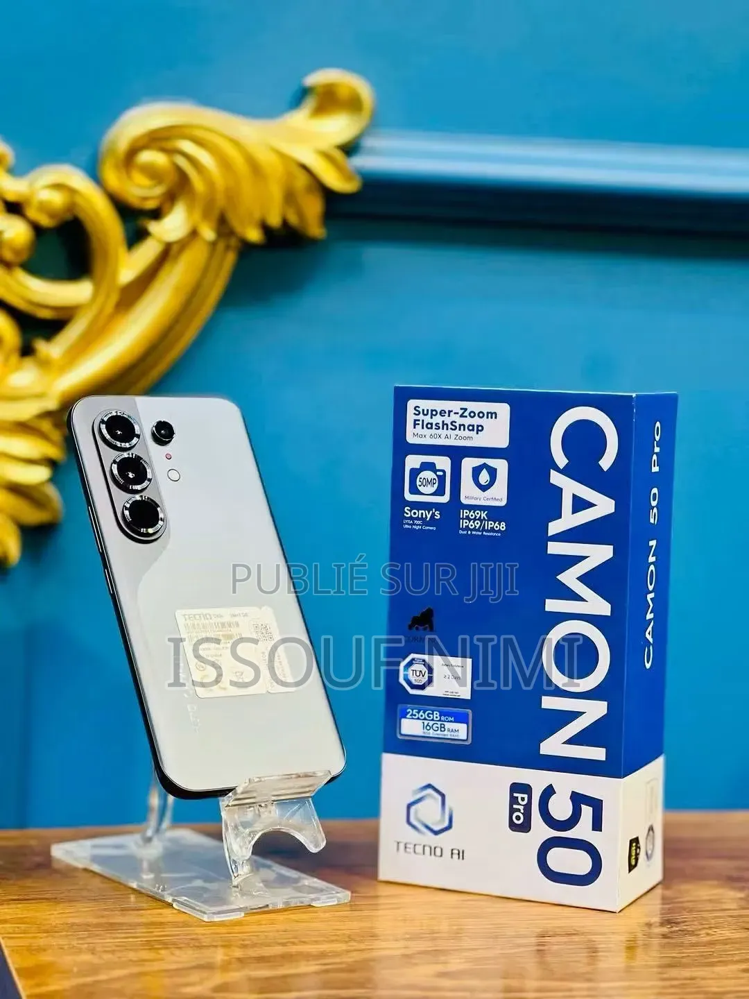 Nouveau Tecno Camon 50 Pro 256 GB Argenté