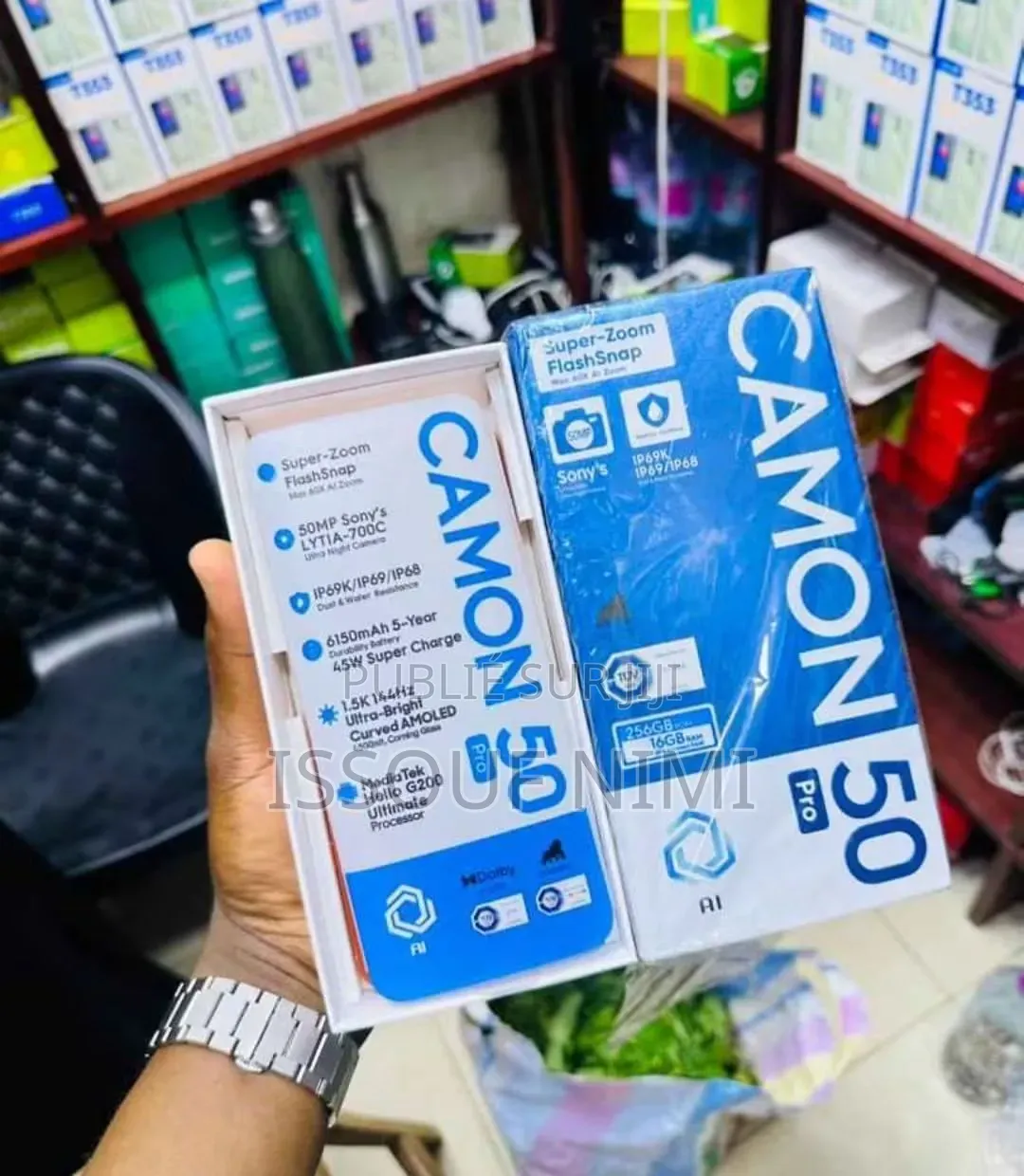 Nouveau Tecno Camon 50 Pro 256 GB Argenté