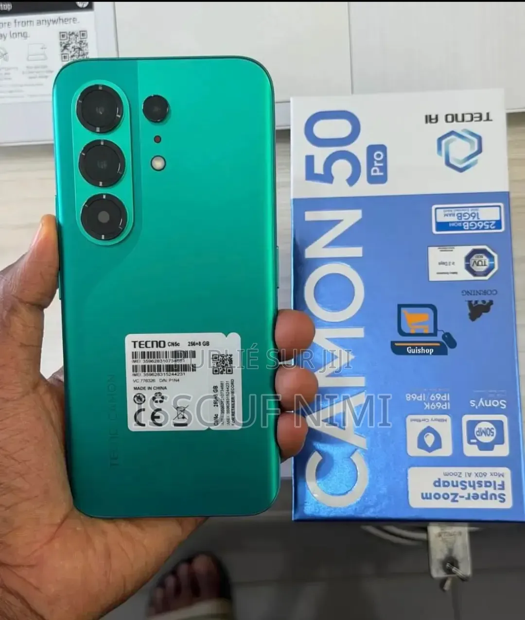 Nouveau Tecno Camon 50 Pro 256 GB Argenté
