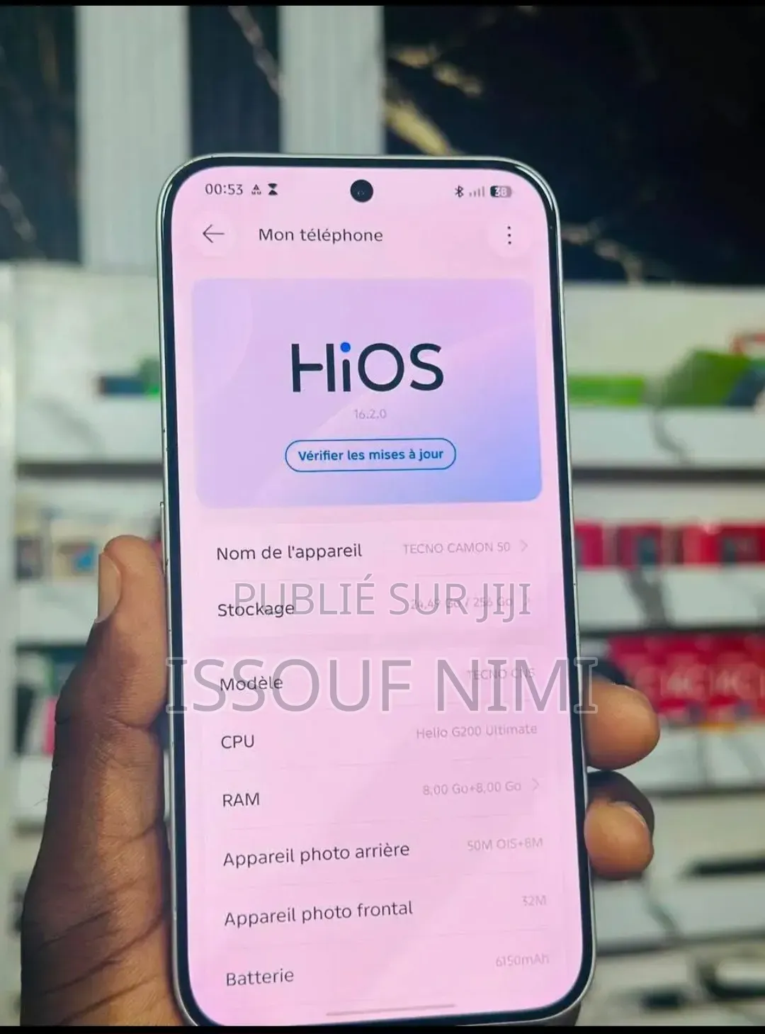 Nouveau Tecno Camon 50 256 GB Argenté