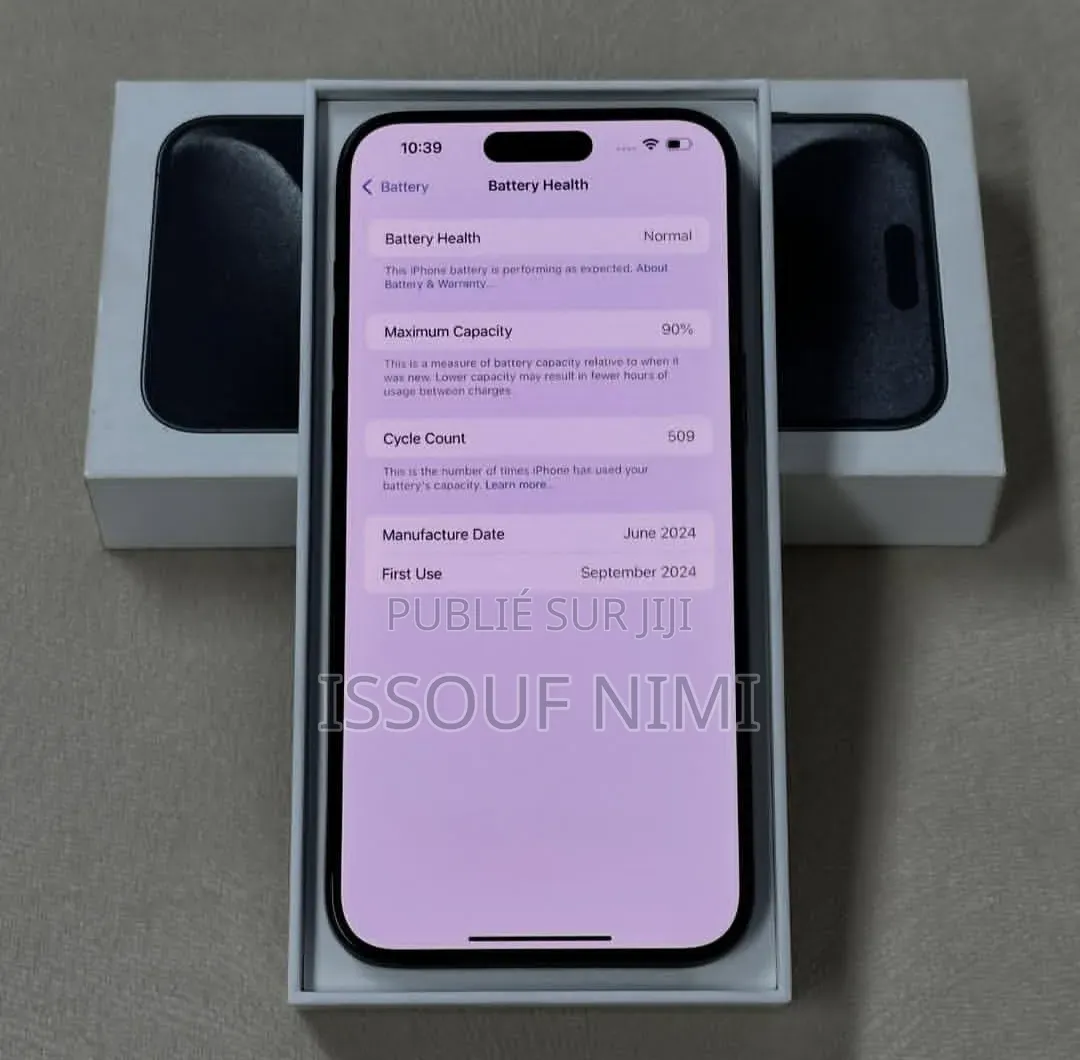 Nouveau Apple iPhone 15 Pro Max 512 GB Noir