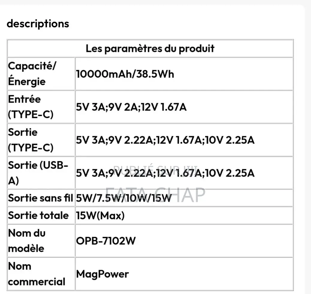 Powerbank Oraimo