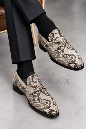 Mocassins De Ville Homme en Cuir