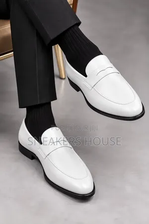 Mocassins De Ville Homme en Cuir