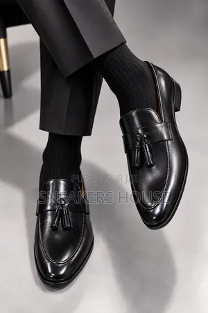 Mocassins De Ville Homme en Cuir