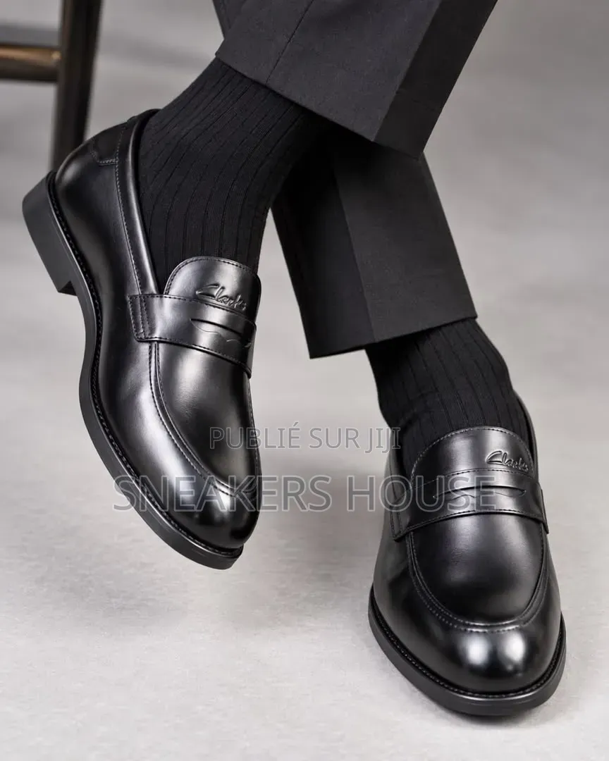 Mocassins De Ville Homme en Cuir