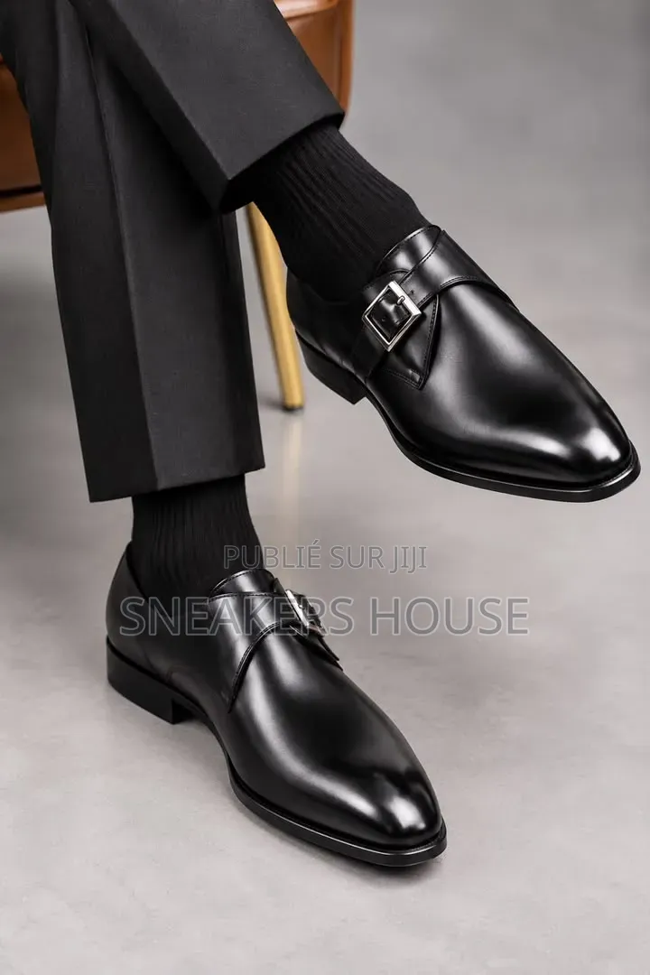 Mocassins De Ville Homme en Cuir