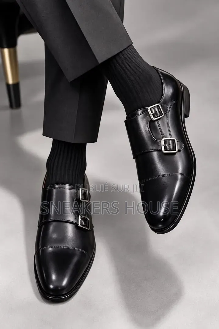 Mocassins De Ville Homme en Cuir
