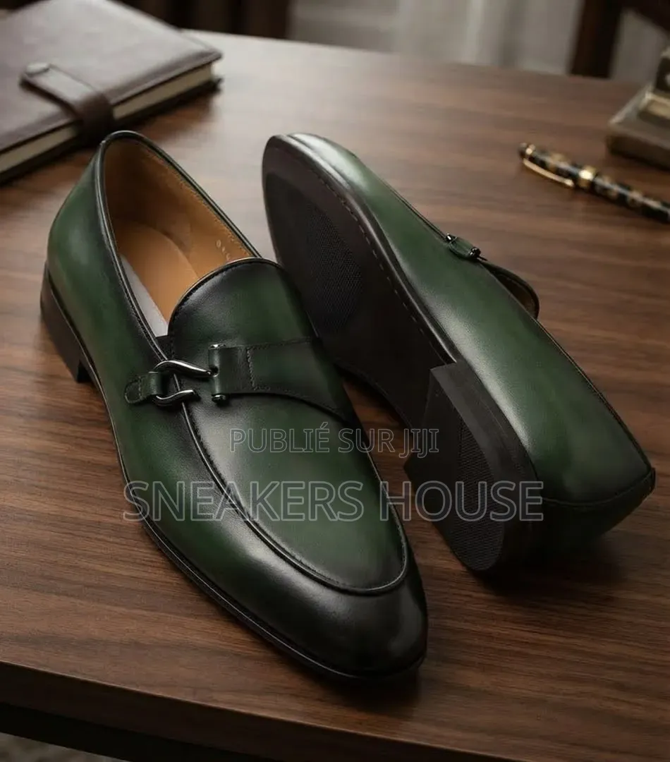 Mocassins De Ville Homme en Cuir