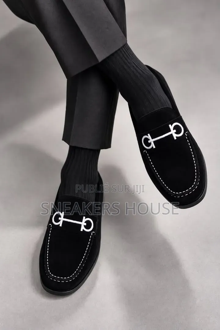 Mocassins De Ville Homme en Cuir