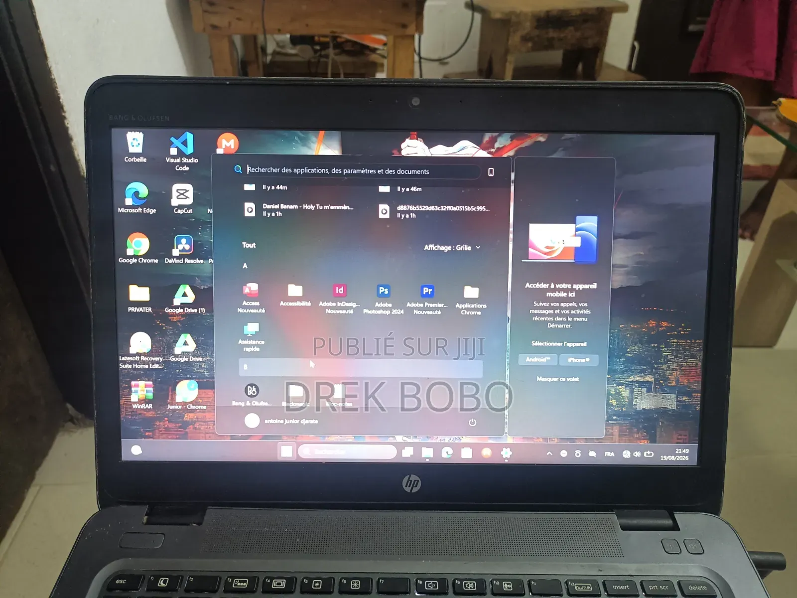 Ordinateur portable HP ZBook 14u G4 12GB Intel Core i7 SSD 500GB