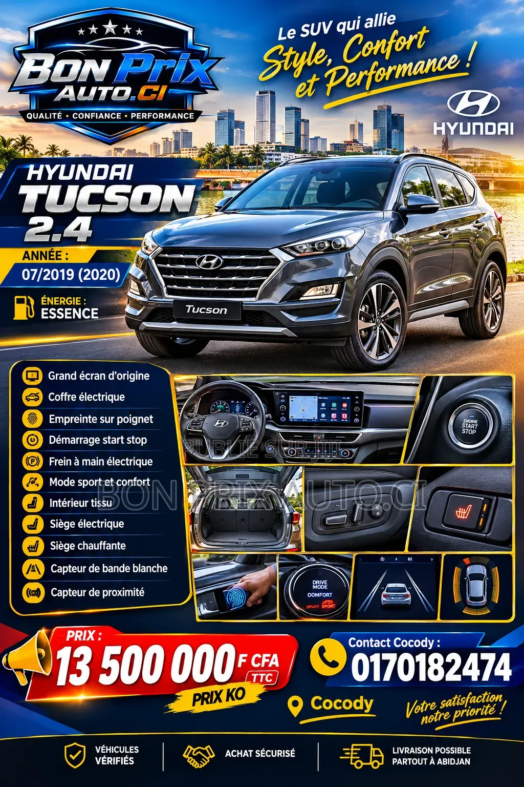 Hyundai Tucson Sport AWD 2020 Gris