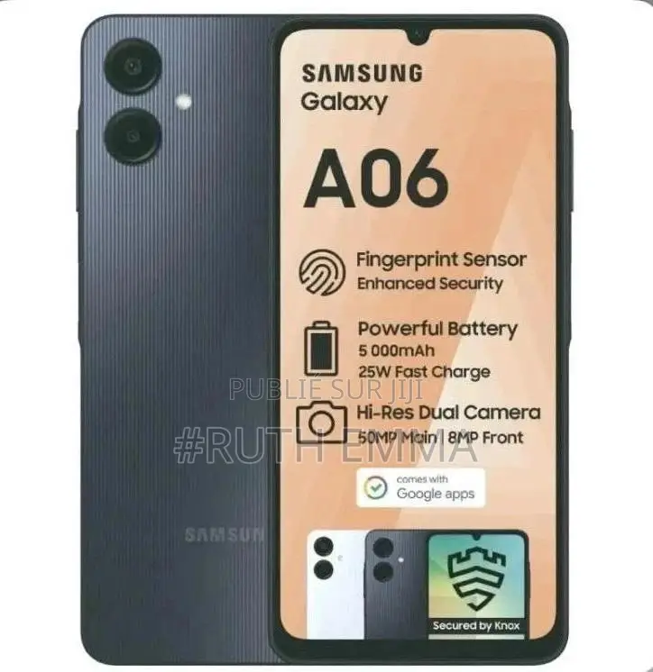 Nouveau Samsung Galaxy A06 64 GB Noir