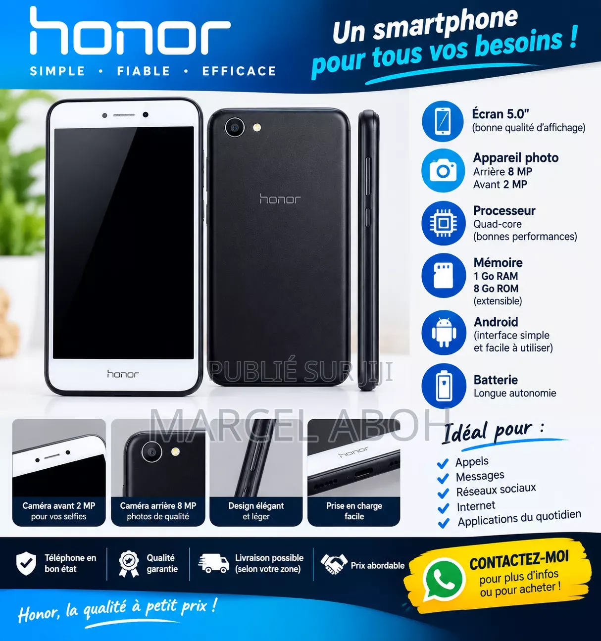 Huawei P8 Lite 2017 16 GB Bleu