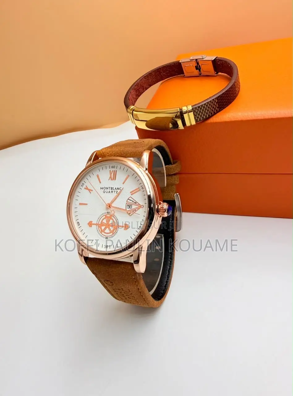 Montre  Mont Blanc Avec Bracelet