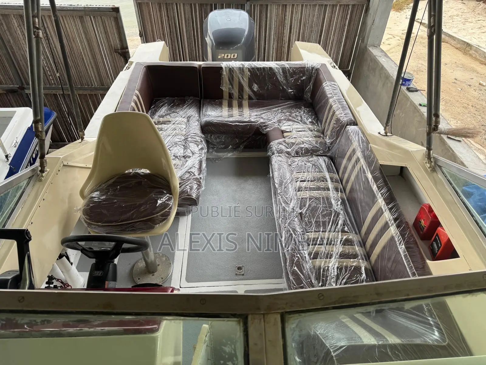 Bateau Plaisance Avec Cabine 200cv Yamaha Avec Papier 30Million