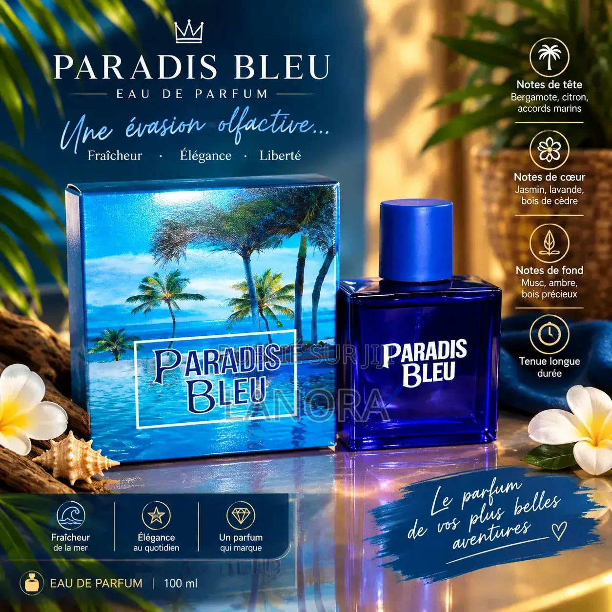 Parfum Paradis Bleu Homme