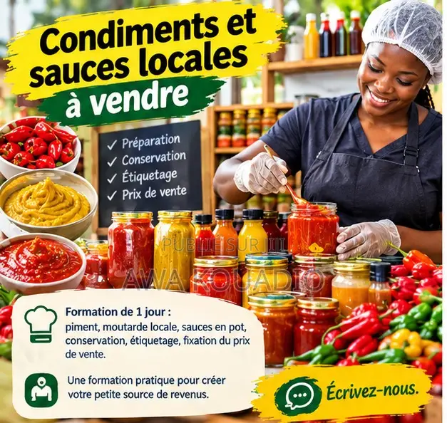 Condiments Et Sauces Locales À Vendre
