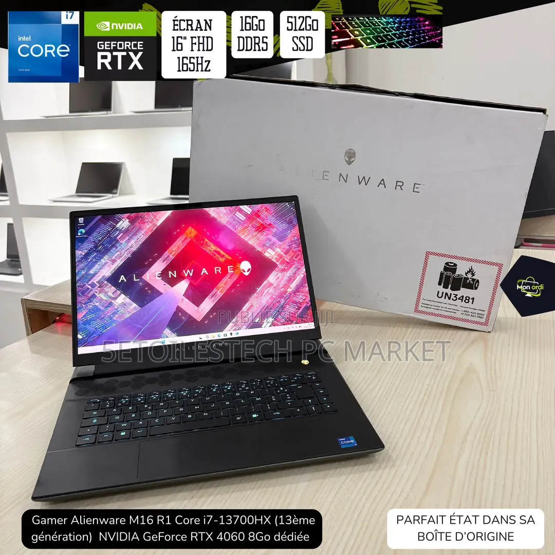 Nouveau Alienware M16 R1 16GB Intel Core i7 SSD 512GB