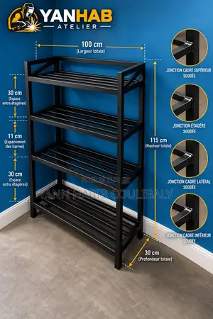 Etagère Pour Chaussures, Robuste Et Solide