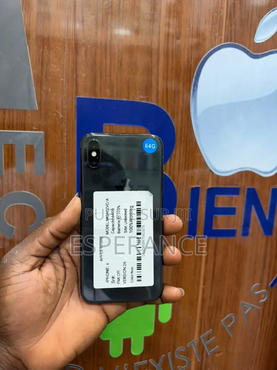 Apple iPhone X 64 GB Noir