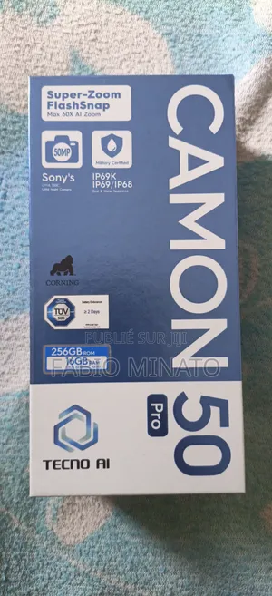 Nouveau Tecno Camon 50 Pro 256 GB Gris