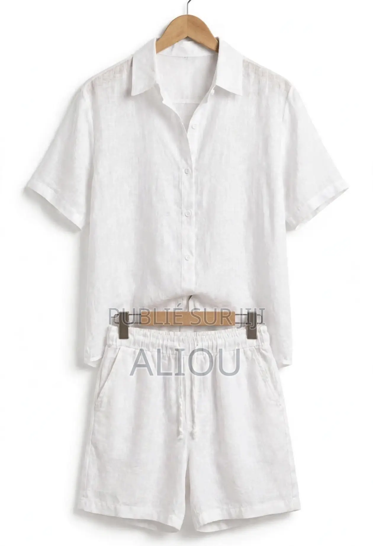 Ensemble Lin Homme Chemise + Short