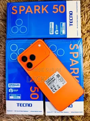 Nouveau Tecno Spark 50 128 GB Orange