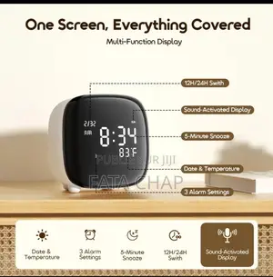 Oraimo ClockPoint Plus Réveil Numérique Rechargeable À Éclairage Tacti
