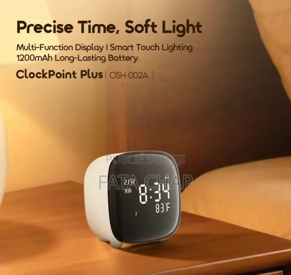 Oraimo ClockPoint Plus Réveil Numérique Rechargeable À Éclairage Tacti