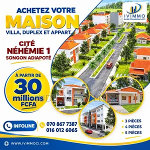 3chbre Villa dans Ivimmo, Songon à Vendre