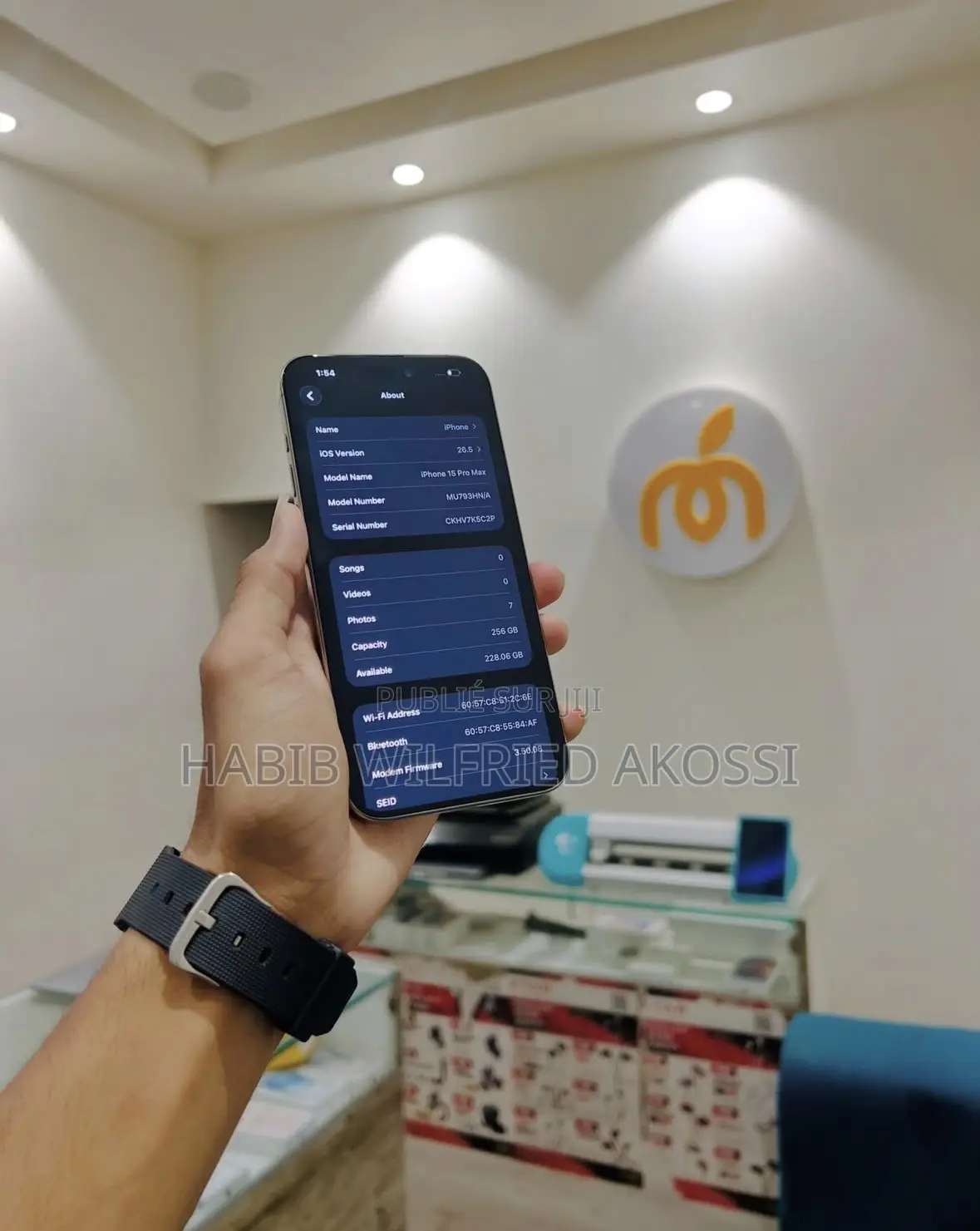 Nouveau Apple iPhone 15 Pro Max 256 GB Argenté