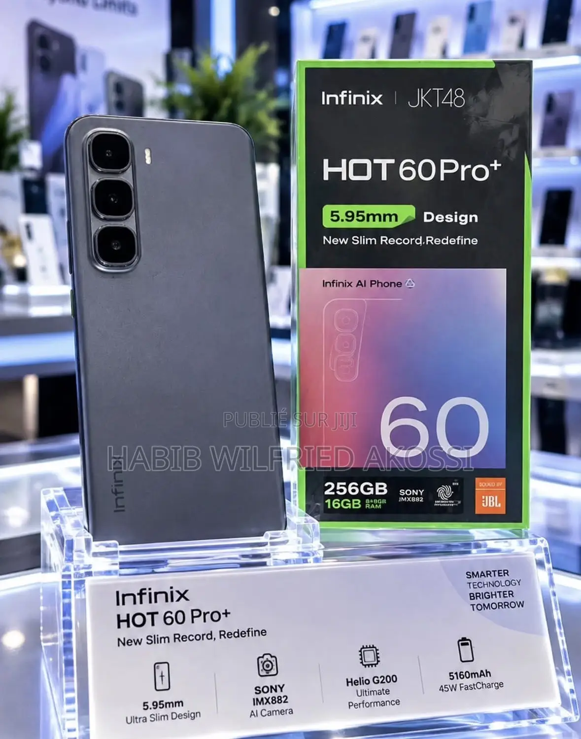 Nouveau Infinix Hot 60 Pro+ 256 GB Noir