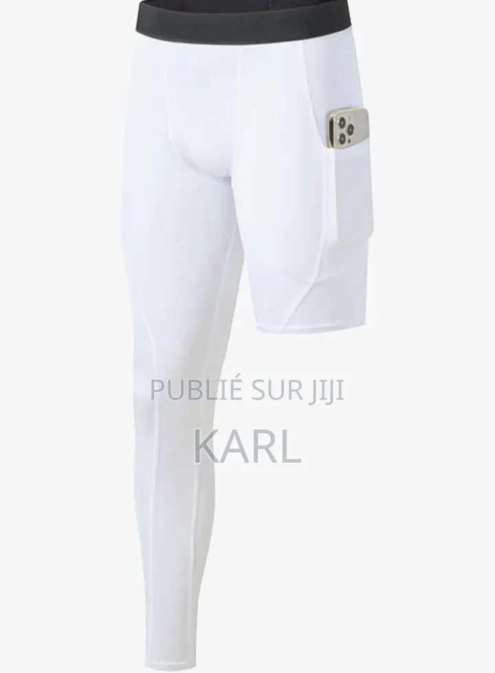 Short De Compression 2-en-1 Avec Poche Téléphone