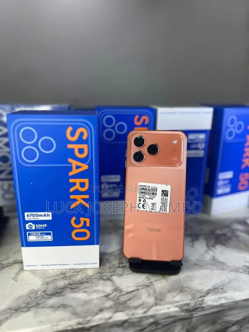 Nouveau Tecno Spark 50 128 GB Gris