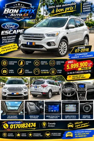 Ford Escape S FWD 2019 Gris