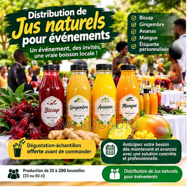 Distribution De Jus Naturels Pour Événements