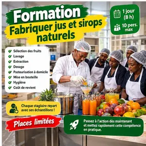 Formation Fabriquer Jus Et Sirops Naturels