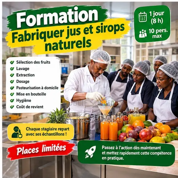 Formation Fabriquer Jus Et Sirops Naturels