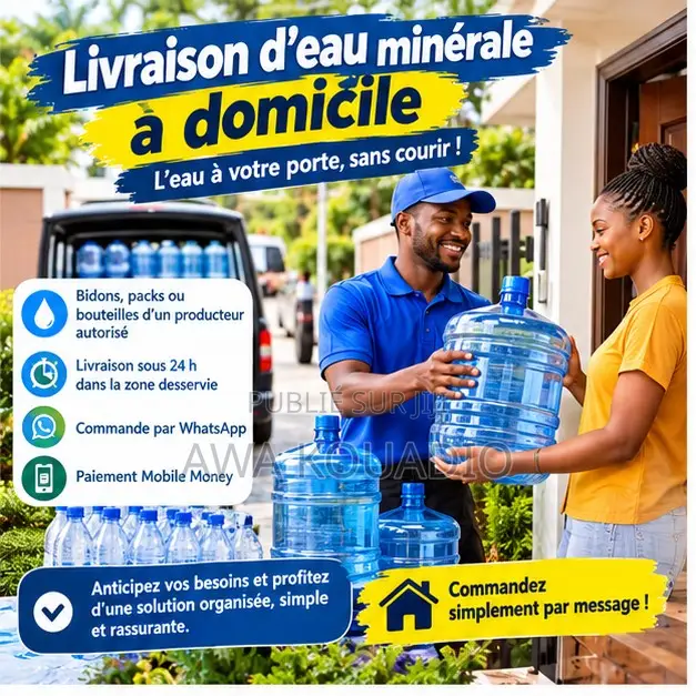 Livraison D’eau Minérale À Domicile