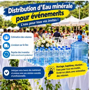 Distribution D’Eau Minérale Pour Événements