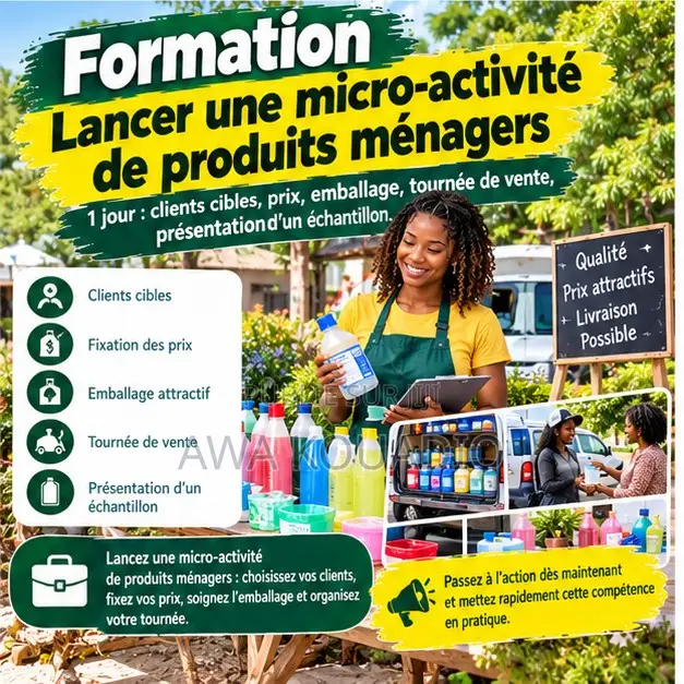 Formation Lancer Une Micro-Activité De Produits Ménagers